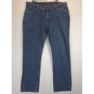 Wrangler FR Flame Resistant Jeans Women 13x32 Straight Leg Workwear Denim
